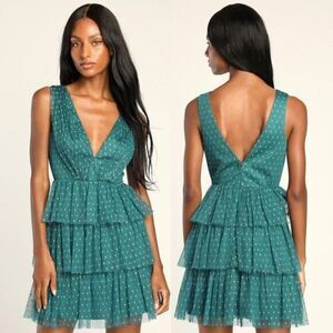 striking sensation black tulle tiered ruffled mini dress Transformation moment unlocked , Dark florals, romantic ruffles, and a  silhouette that changes everything., A dreamy mini dress on its own then  the detachable high-low skirt creates pure main
